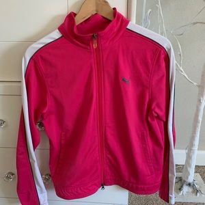 Hot pink Puma track jacket